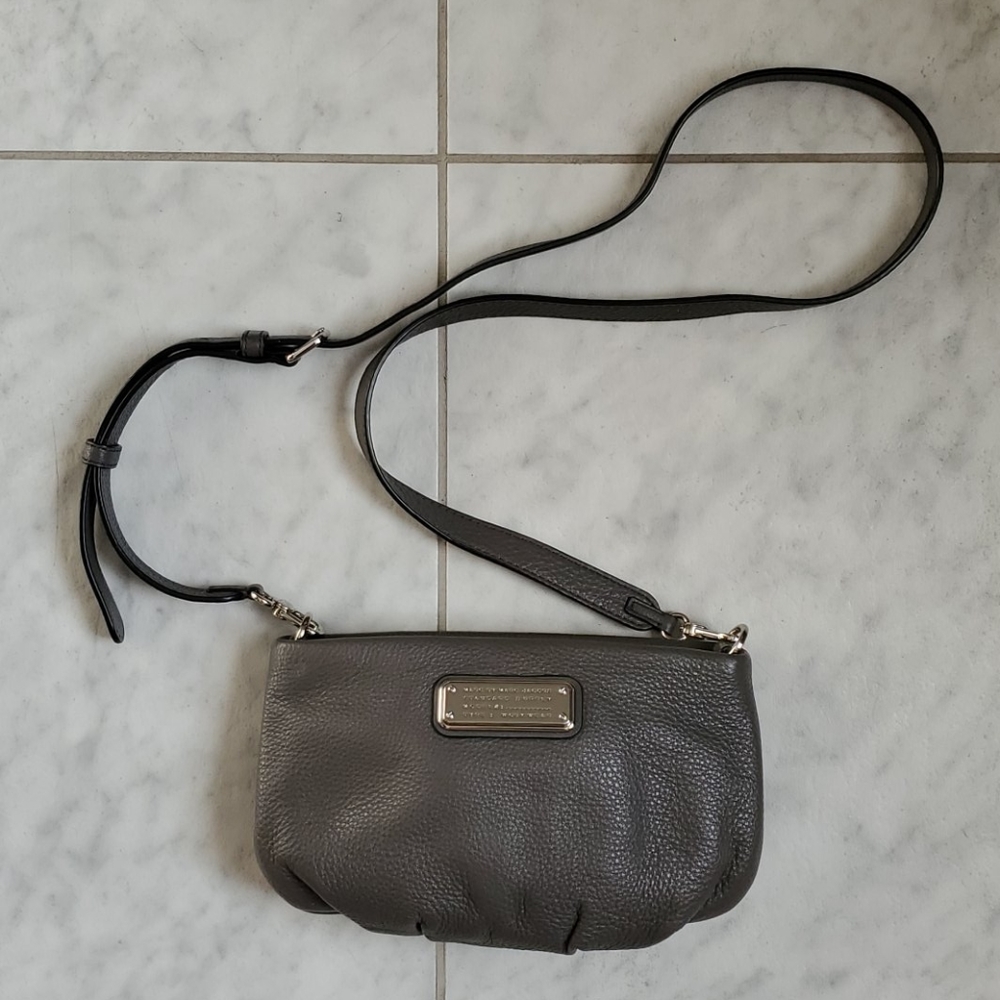 MARC by Marc Jacobs Grey Leather Cross Body